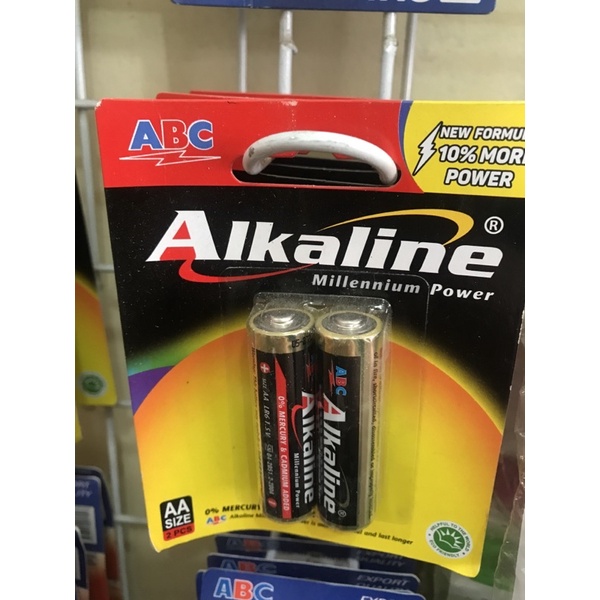 

ABC Baterai ALKALINE AA A2 - isi 2 baterai 1.5 V ALKALINE Asli Original