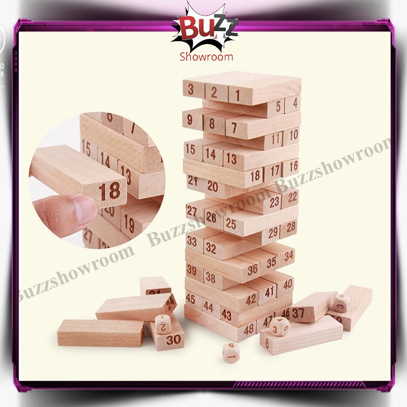 Wooden Stacko Angka Mainan Anak Wiss Toys Mini