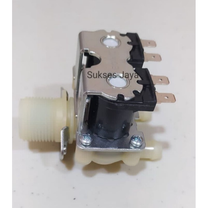 Solenoid Water Inlet Valve 2 Inlet Mesin Cuci LG Front Loading - Selenoid Mesin Cuci Skun Lurus