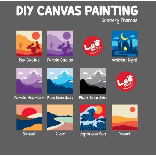 

PROMO scenery landscape DIY melukis kanvas canvas painting kit paint by leo/CAT AKRILIK SET/CAT AKRILIK SET 24 WARNA/CAT AKRILIK PASTEL/CAT AIR/CAT AIR LUKIS SET/CAT AIR GIOTTO/KUAS LUKIS 1 SET/KUAS LUKIS KECIL/KUAS LUKIS LENGKAP/KANVAS LUKIS/KANVAS LUKIS