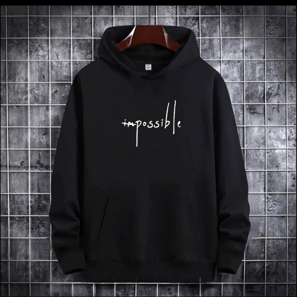 SWEATER HOODIE IMPOSSIBLE / HOODIE MURAH / HOODIE POLOS / HOODIE PRIA DAN WANITA / UNISEX