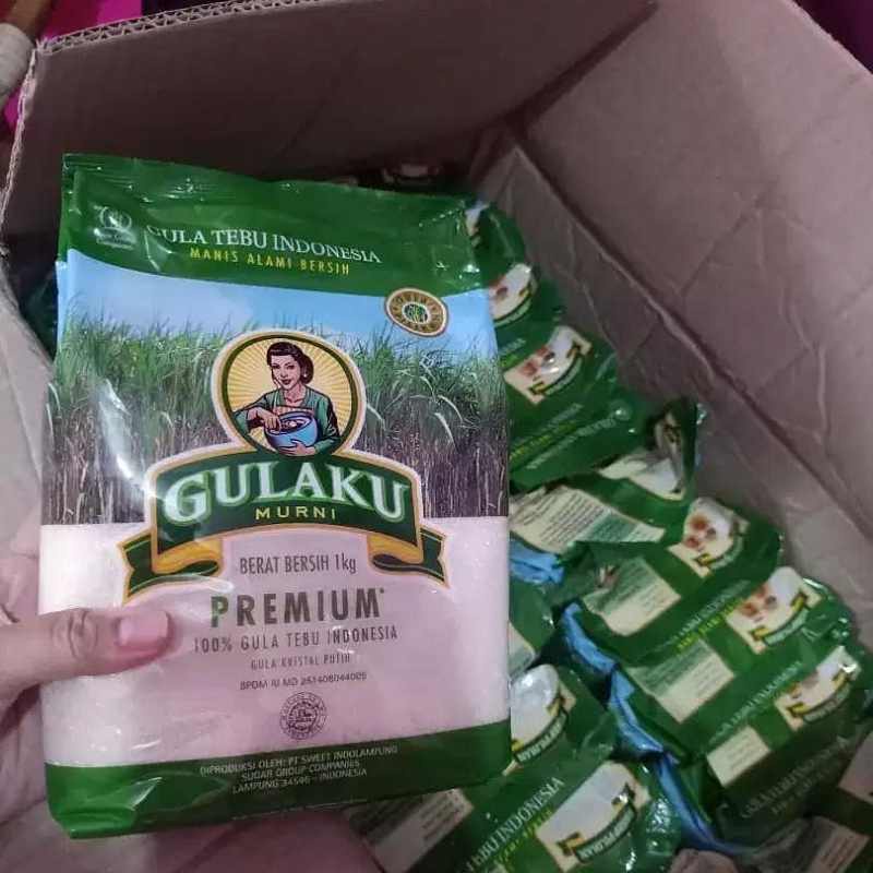 

Gulaku Gula Tebu dus 1kg x 24 / Gula Pasir Putih Gulaku Dus