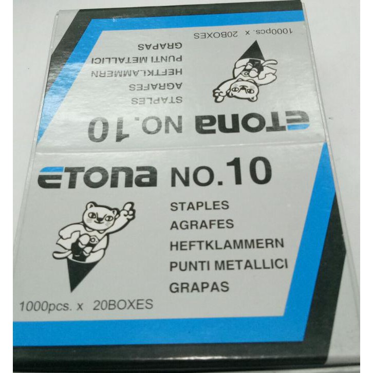 

Terlaris Isi Staples Etona No.10 Ukuran Kecil Promo