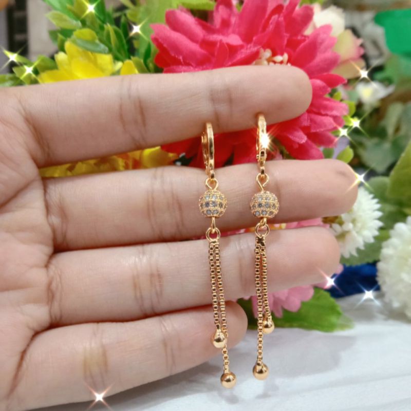 Fourfashion Anting Xuping Koye Bola Kecil Rumbay Kekinian YT072