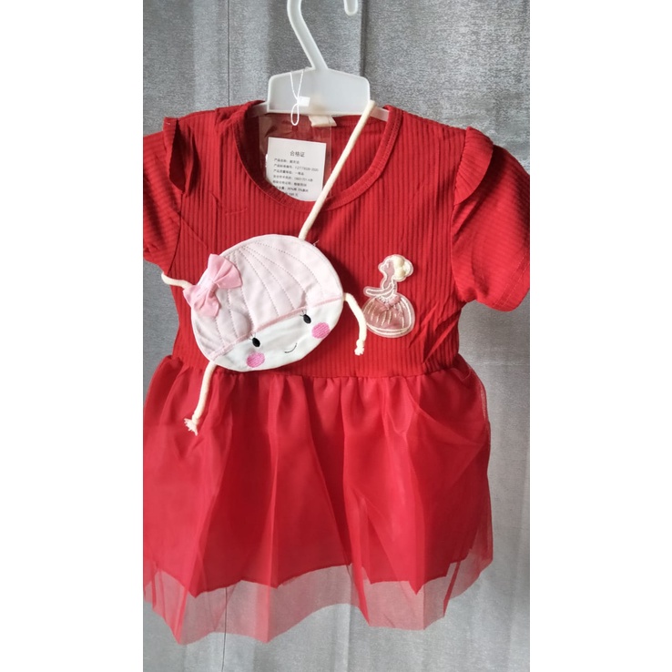 Dress Anak Perempuan Tutu Motif Polos