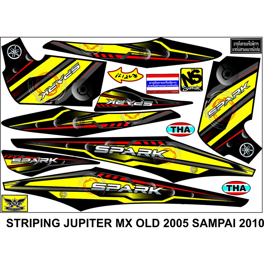 STRIPING THAILAND VARIASI YAMAHA JUPITER MX OLD
