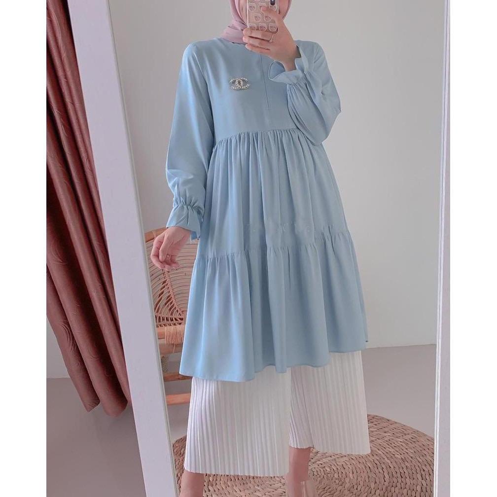 Il - Atasan Muslim Wanita Jumbo | Soraya Tunik Polos Jumbo Wanita Muslim