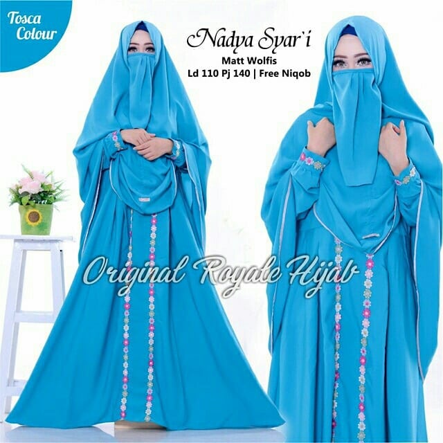 Gamis Dewasa Set Jilbab Gamis Syari Set Khimar Sfaya