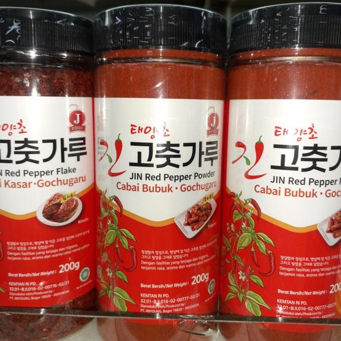 

] Jin Red Pepper Flake - Cabai Kasar (gochugaru) 200gram