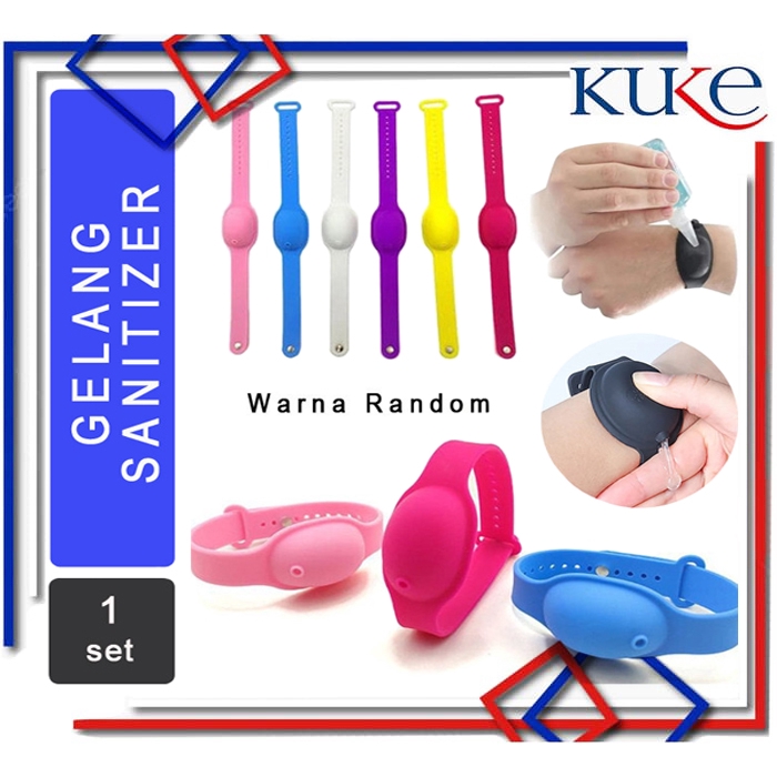  Gelang Hand Sanitizer  band Portable Silikon Silicone 