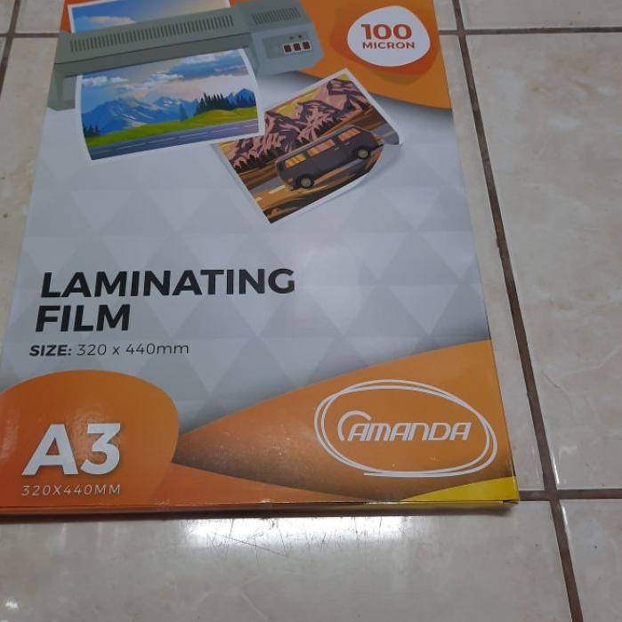 

Plastik Laminating A3 Amanda 100 Micron 10 Lembar / Laminating Amanda A3 ,.