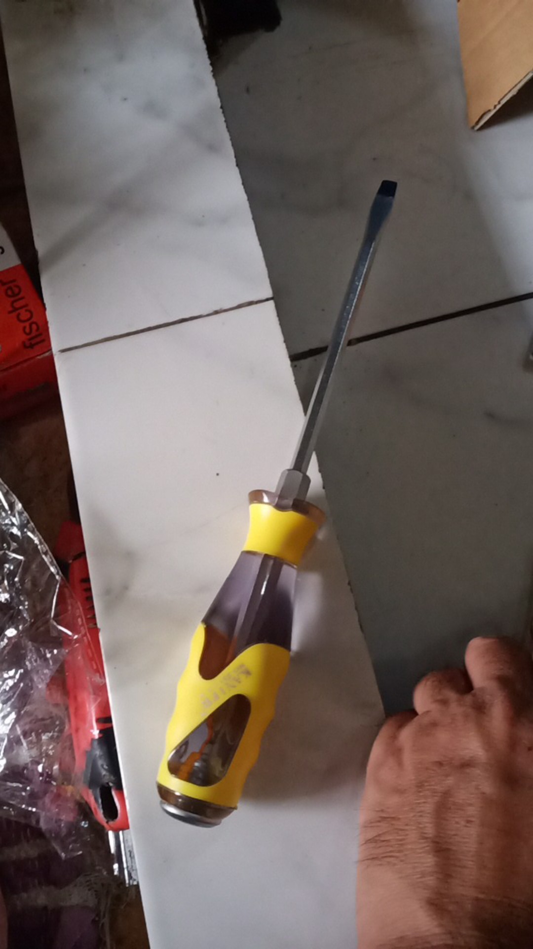 Obeng Ketok Tembus 6x150 Mm 6 Inch Magnet Plus/minus Termurah Berkualitas Harga Satuan