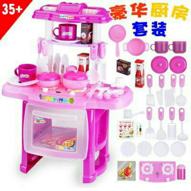 SET KITCHEN BARBIE EDUKATIF BATTERAY AA 3