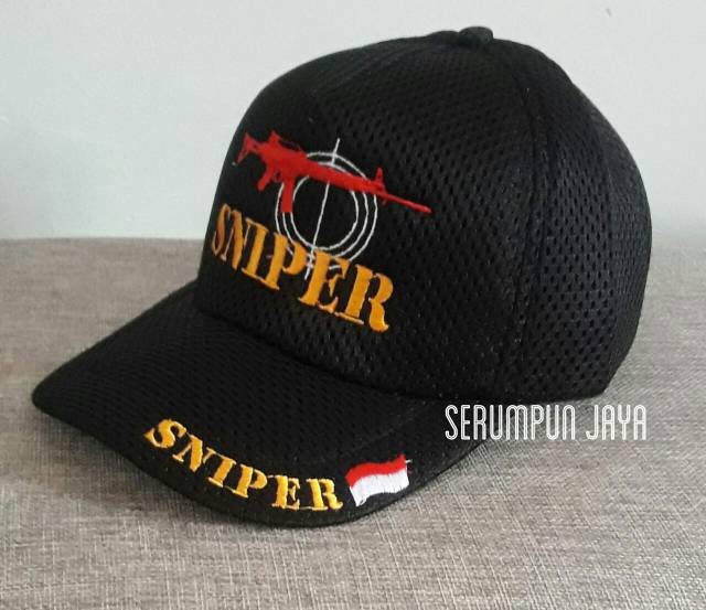 TOPI SNIPER - TOPI SNIPER JARING DOUBLE MESH