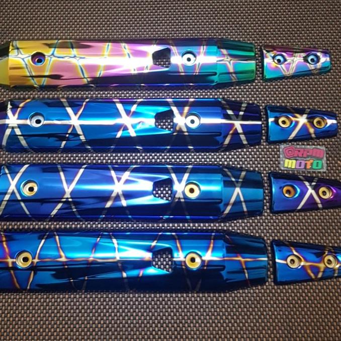 Tameng Knalpot Nouvo Ip7 Original Yamaha Thailand (Promo Cuci Gudang)