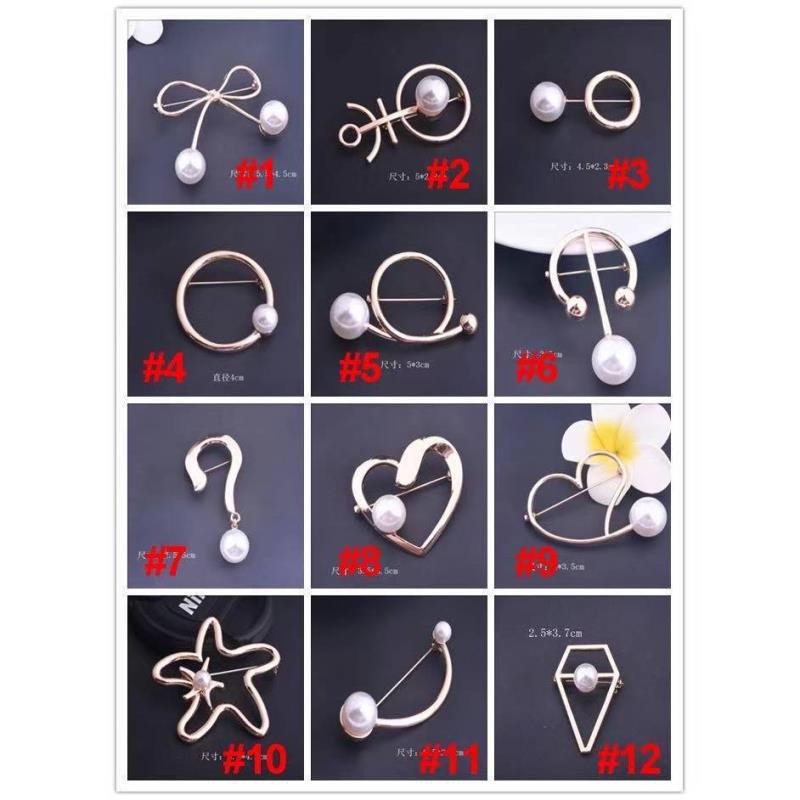 INDOMINI MUTIARA BROS KOREA BERLIAN / BROS PIN PEARL / BROOCH MUTIARA WANITA AKSESORIS FASHION A026-2