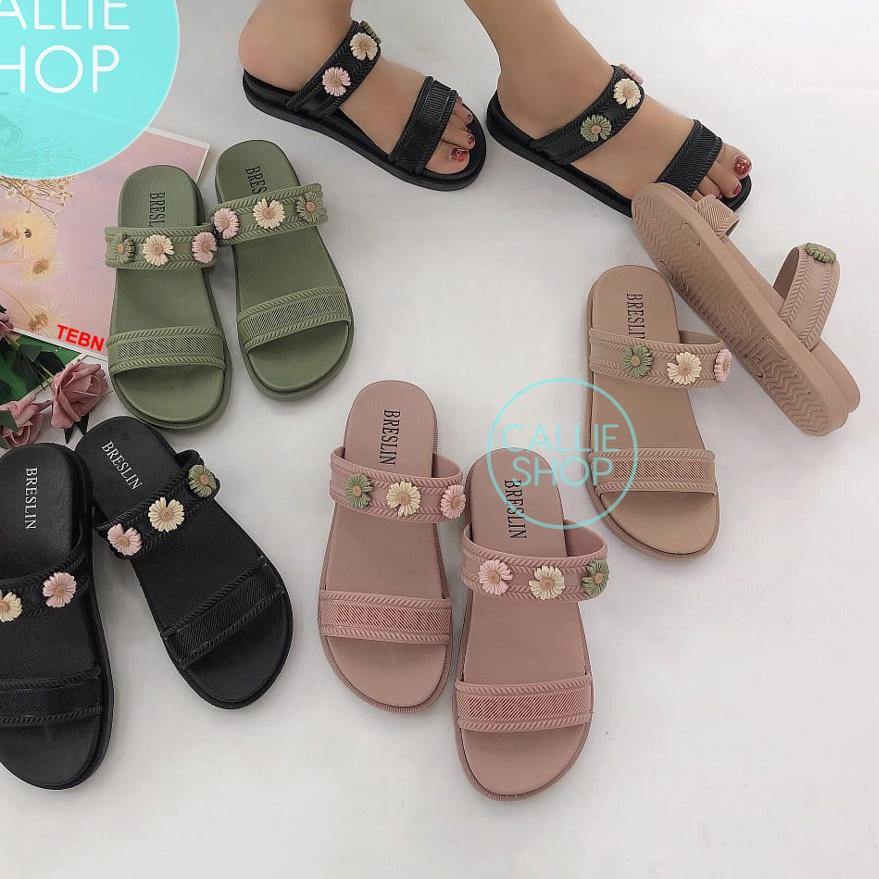 ℗ Sandal Selop Jelly Tali Bunga Breslin 6688-2 3BGAATS ➯