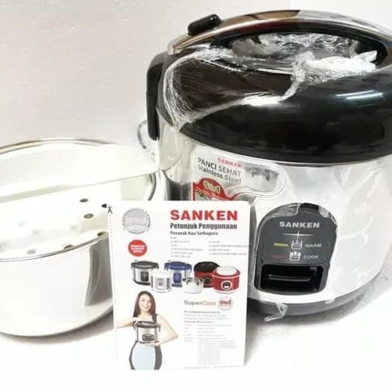 Jual Rice Cooker Sanken 1,2 Liter SJ150 Magic Com Stainless Steel