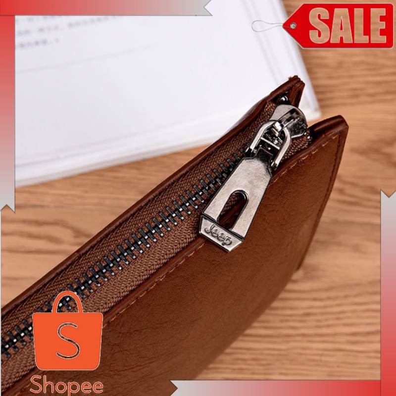 Dompet pria kulit asli bahan berkualitas model seriesDompet Panjang Pria Beau Jeep Buluo