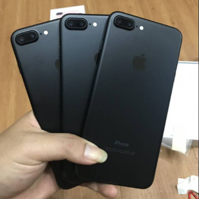 iPhone 7 Plus 32GB Black Matte Second Bekas Original 100% Apple Ex Inter Set Global FULLSET