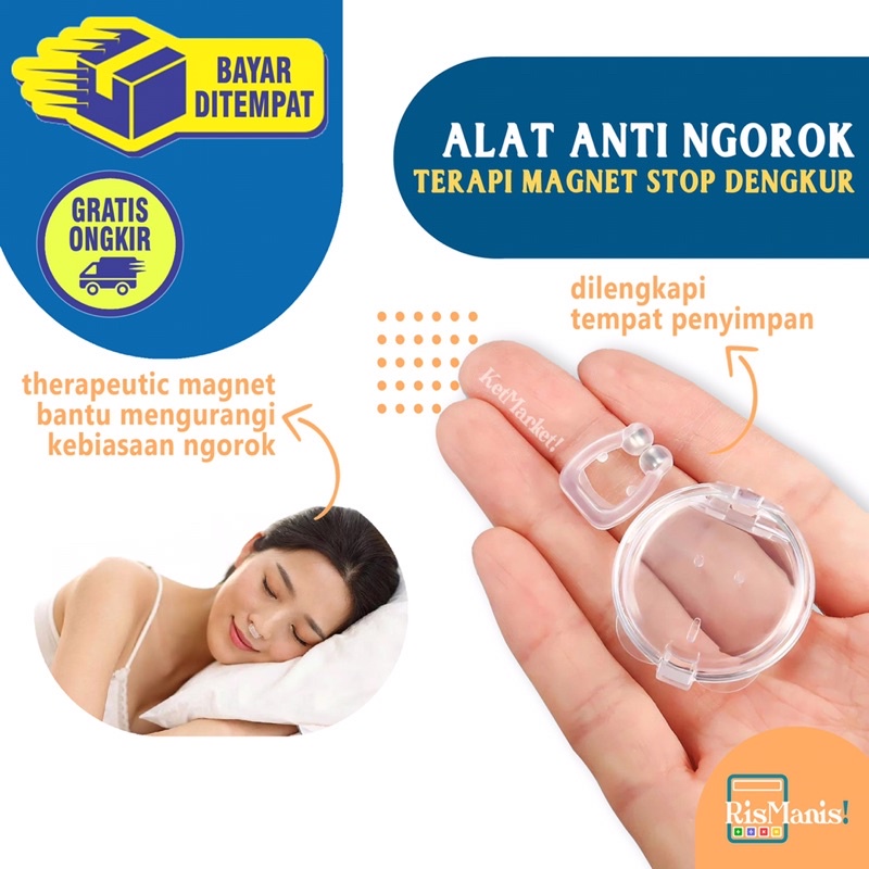 ANTI SNORING GUARD - Alat Bantu Berhenti Mendengkur Mini Stop Ngorok Pernapasan Lega Tidur Nyenyak