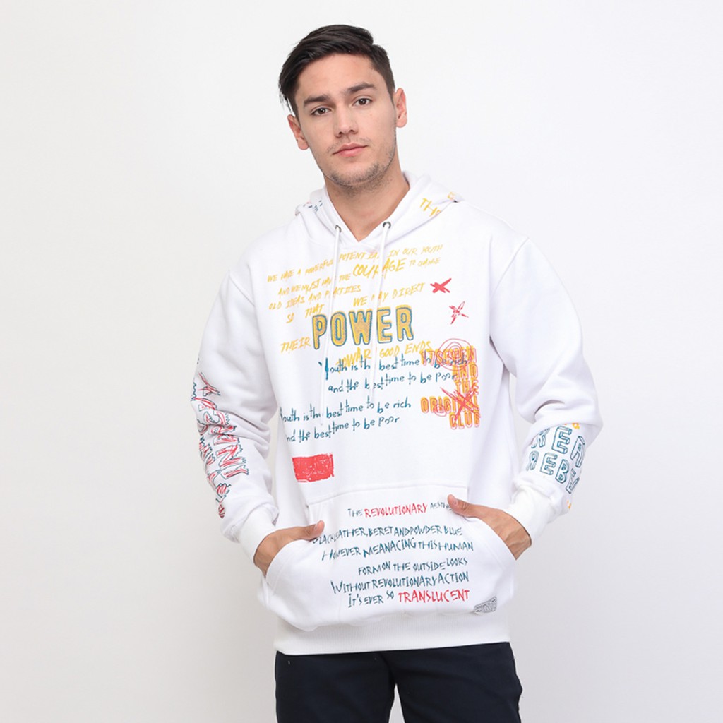 

17Seven Original Sweater Hoodie Jumper Sablon Pria 0077-Powerwhite