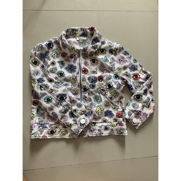 preloved authentic kenzo kids multi logo jacket size 6A / 6Y unisex for boys or girls