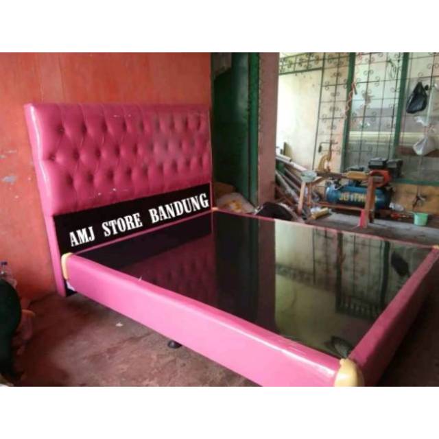 DIVAN ALAS KASUR PINK RANJANG ALAS KASUR UKURAN NO 3/NO 2/NO 1 MURAH BANDUNG DIVAN PINK