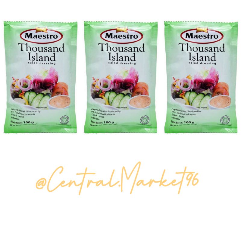 

Maestro Thousand Island Salad Dressing 100gr / Saus Salad / Mayones / Mayones Salad