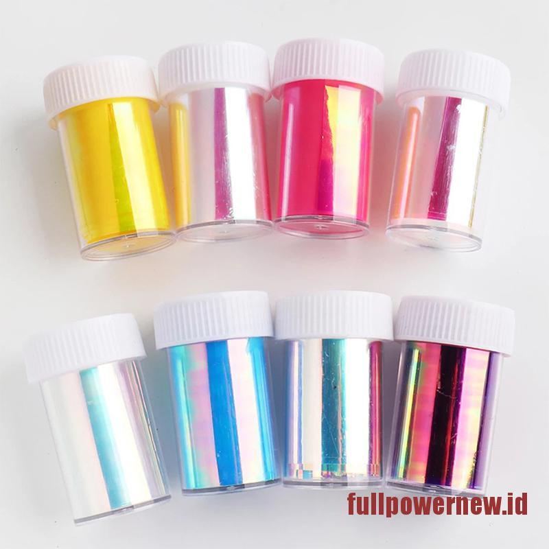 【COD】Glass Nails Foil Ice Cube Cellophane Nails Design Transfer Paper Nail Art Decor