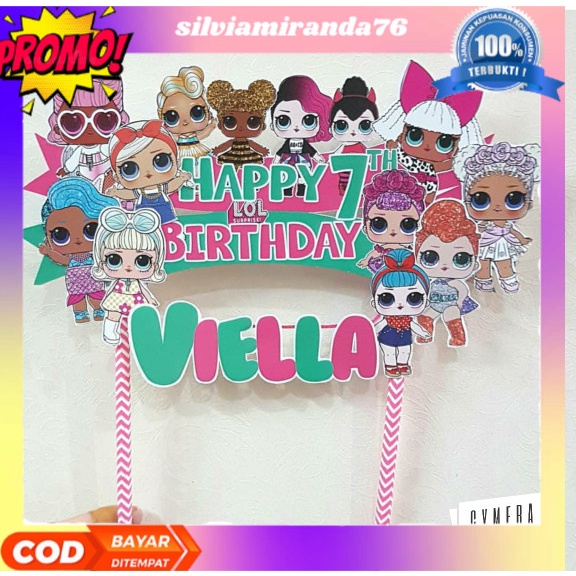 COD MURAH LOL Surprise Doll Cake Topper Ulang Tahun Kue Ulang Tahun
