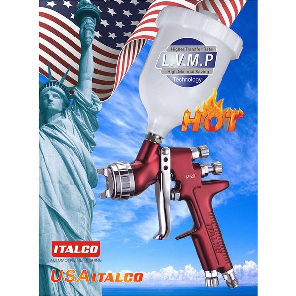 H929 LVMP Nozzel 1.3mm ITALCO Premium Automotive Spray Gun ORIGINAL