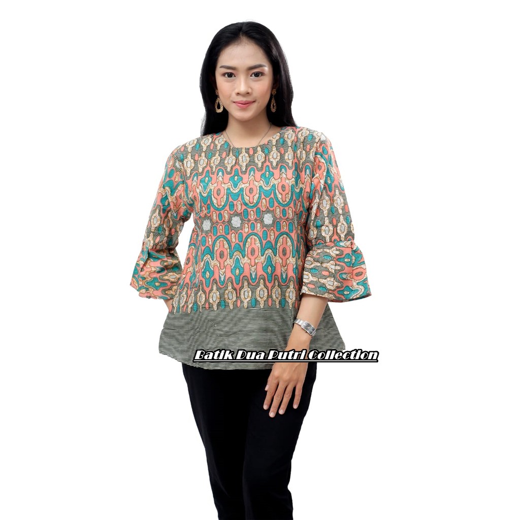 Atasan Batik Wanita Lengan Panjang | Blouse Batik Modern |