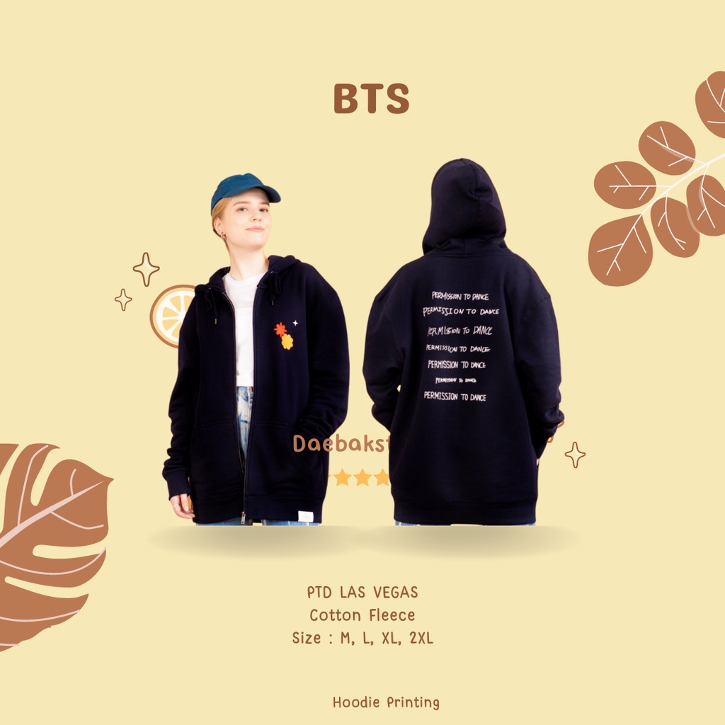 Jaket BTS konser PTD Las Vegas Sablon