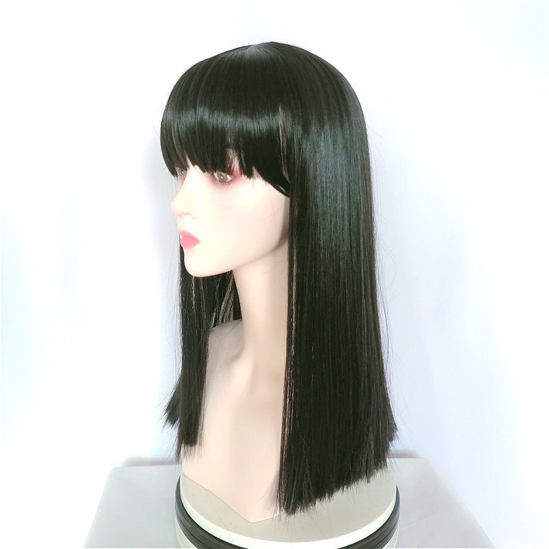 Wig Full Medium Long Hair Korean Lisa Hairstyle Wig Rambut Palsu Fashion Wanita High Quality