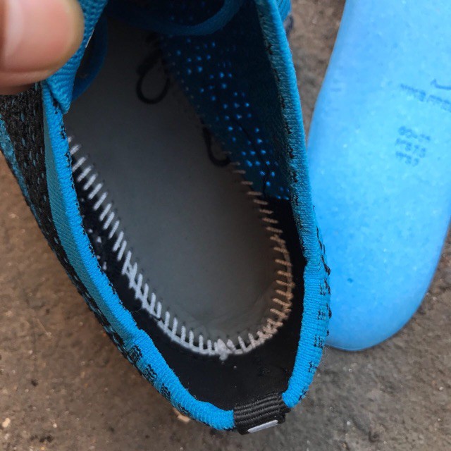 RUNNING SHOES NIKE FLYKNITE RACER BLUE BLACK ORIGINAL VIETNAM