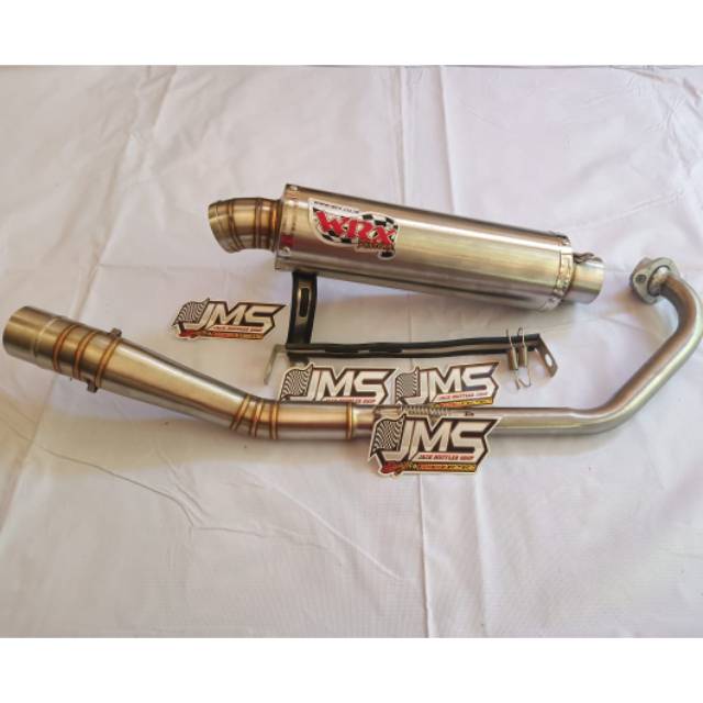 Knalpot wrx for jupiter mx old. Mx new. Mx king ada