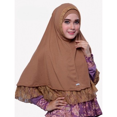 AULIA WAHIDAH / Jilbab  Bergo Hijab Instan Panjang Syari Kerudung Langsung Pakai