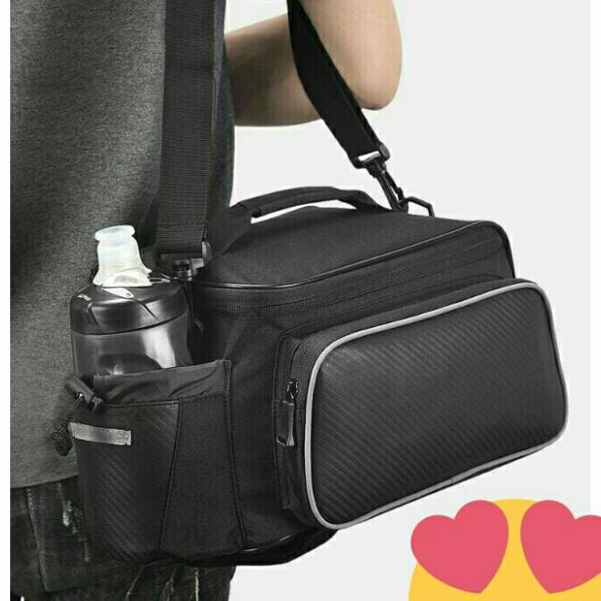 Sepeda Rear Rack Kursi Keranjang Beban Tas Kantong Belakang Rak Kargo
