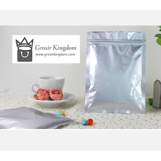 A 15X22| Kantong Zipper Ziplock Kantong Zipper Alumunium, Kantong Kopi
