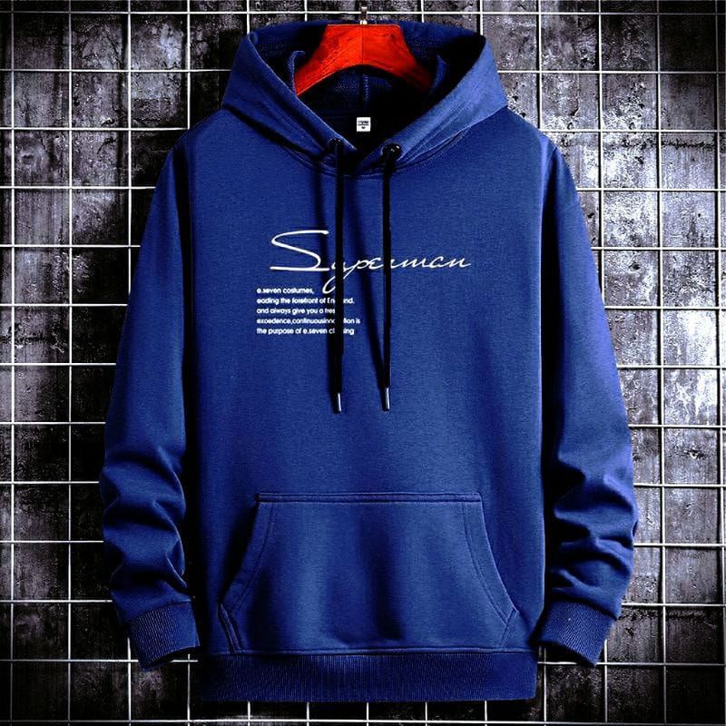 Sweather Hoodie  SUPERMAN  Wanita dan Pria Unisex Bahan fleece Tebal lembut -Kaos Distro Keren Dan Trendy