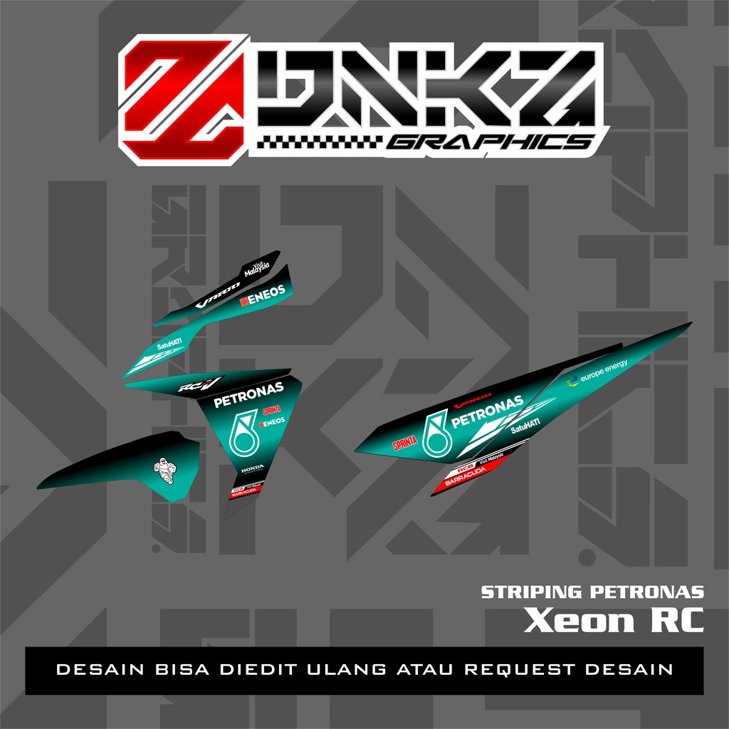 Stiker Vario Techno 125/150 Decal Striping Vario Techno 125/150 Premium Petronas