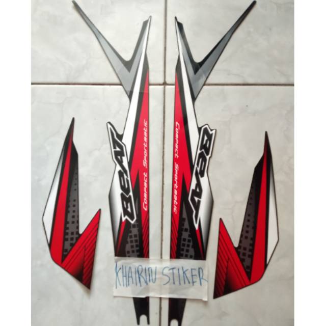 Striping beat 2020 2021 hitam original