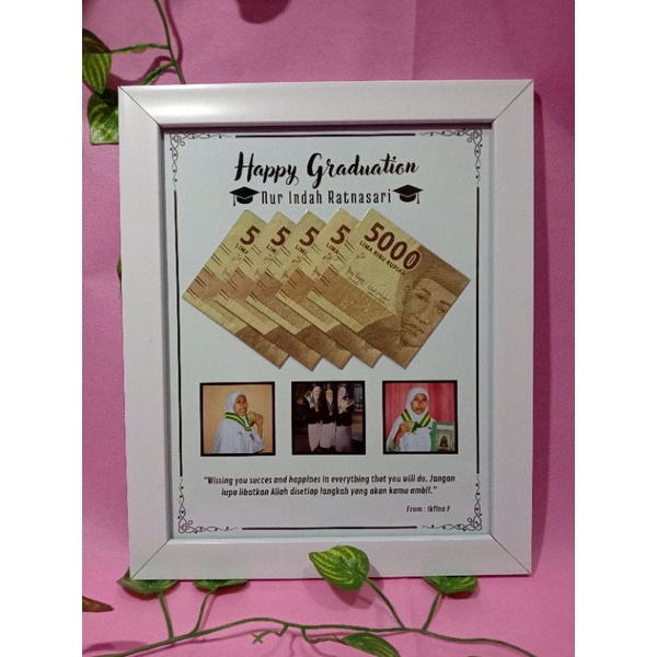 kado wisuda kado unik dengan uang asli
