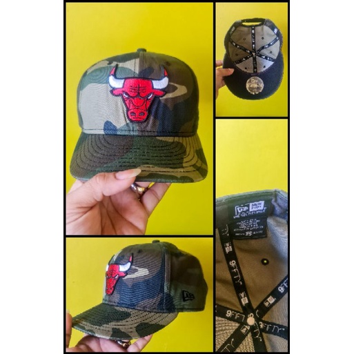 Topi New Era Camo NBA Chicago BULLS,,100% Original,,,,OSFM