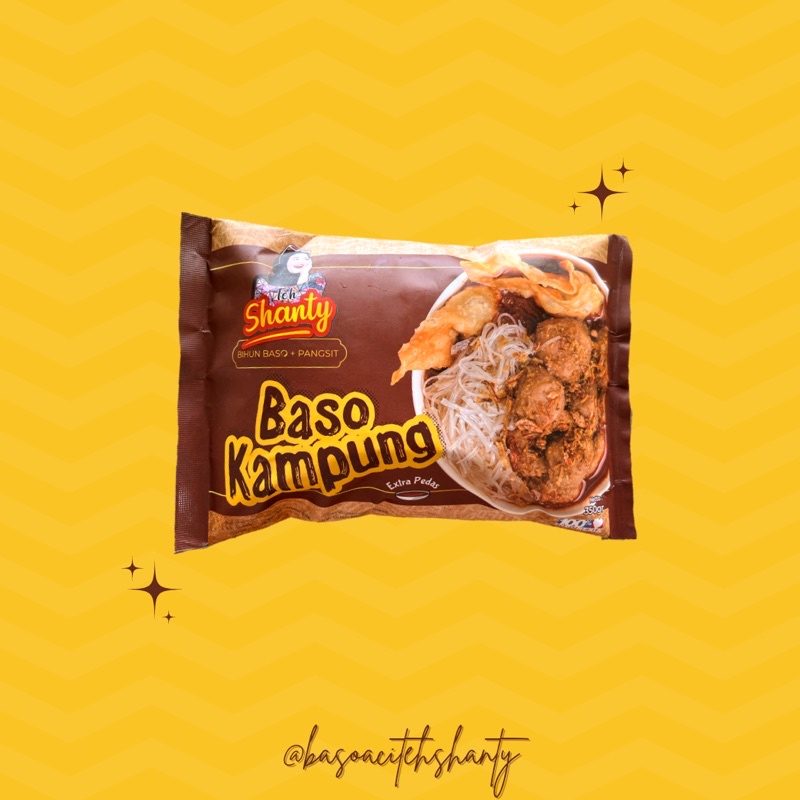 

Baso aci Teh Shanty varian Baso Kampung