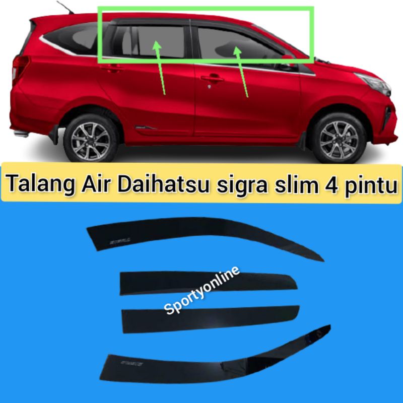 Talang air Daihatsu sigra slim 4pintu