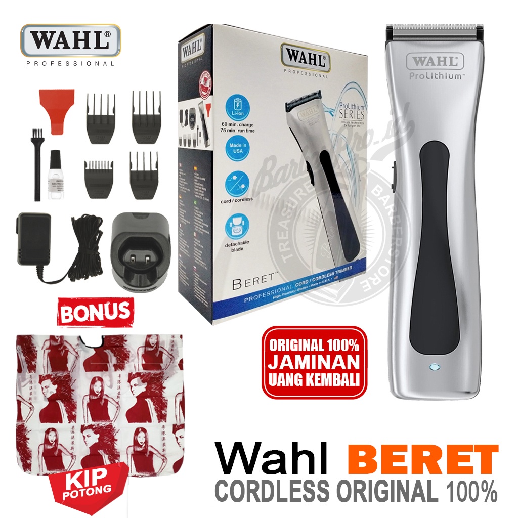 Clipper Wahl Beret Cordless Original Wahl Prolithium Beret Original Wahl Clipper Beret Cordless