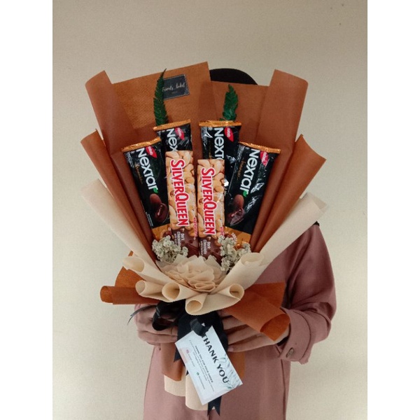 

buket Silverqueen/buket Snack/buket hadiah