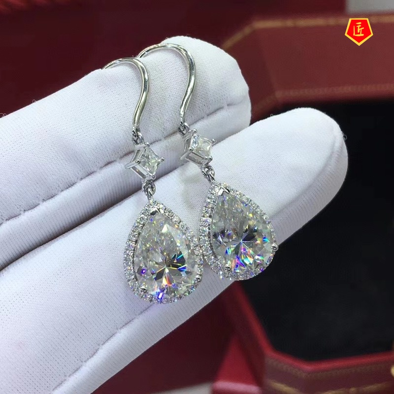 [Ready Stock]Luxurious Personalized Full Diamond Earrings